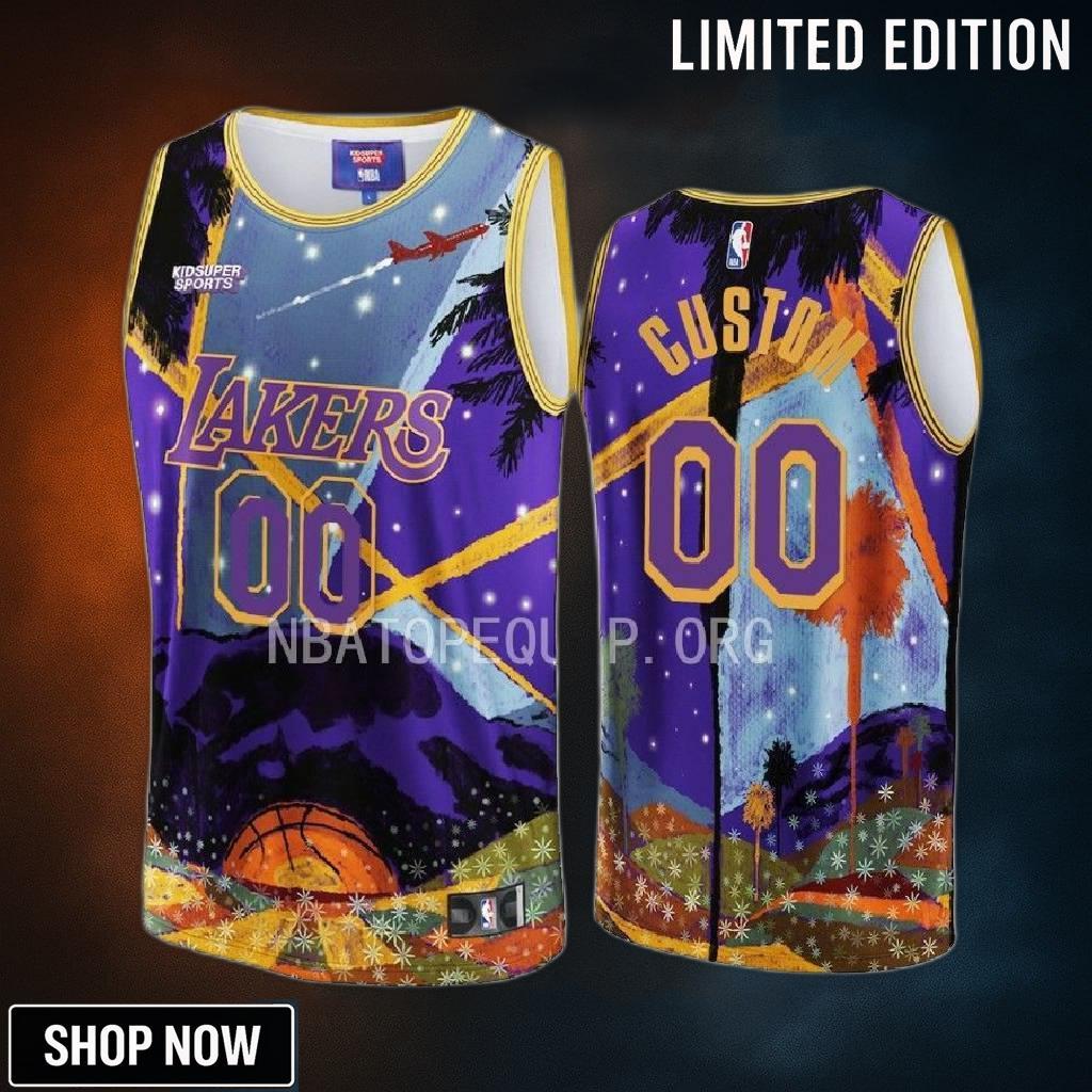Custom Los Angeles Lakers & Kidsuper Studios Unisex Hometown Jersey