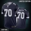 Dallas Cowboys #70 Zack Martin Nike Color Rush Navy Jersey