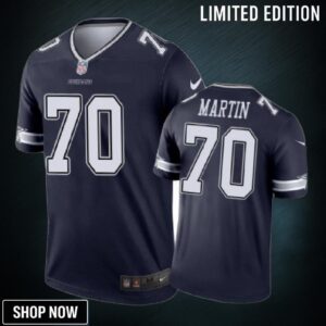 Dallas Cowboys #70 Zack Martin Nike Color Rush Navy Jersey