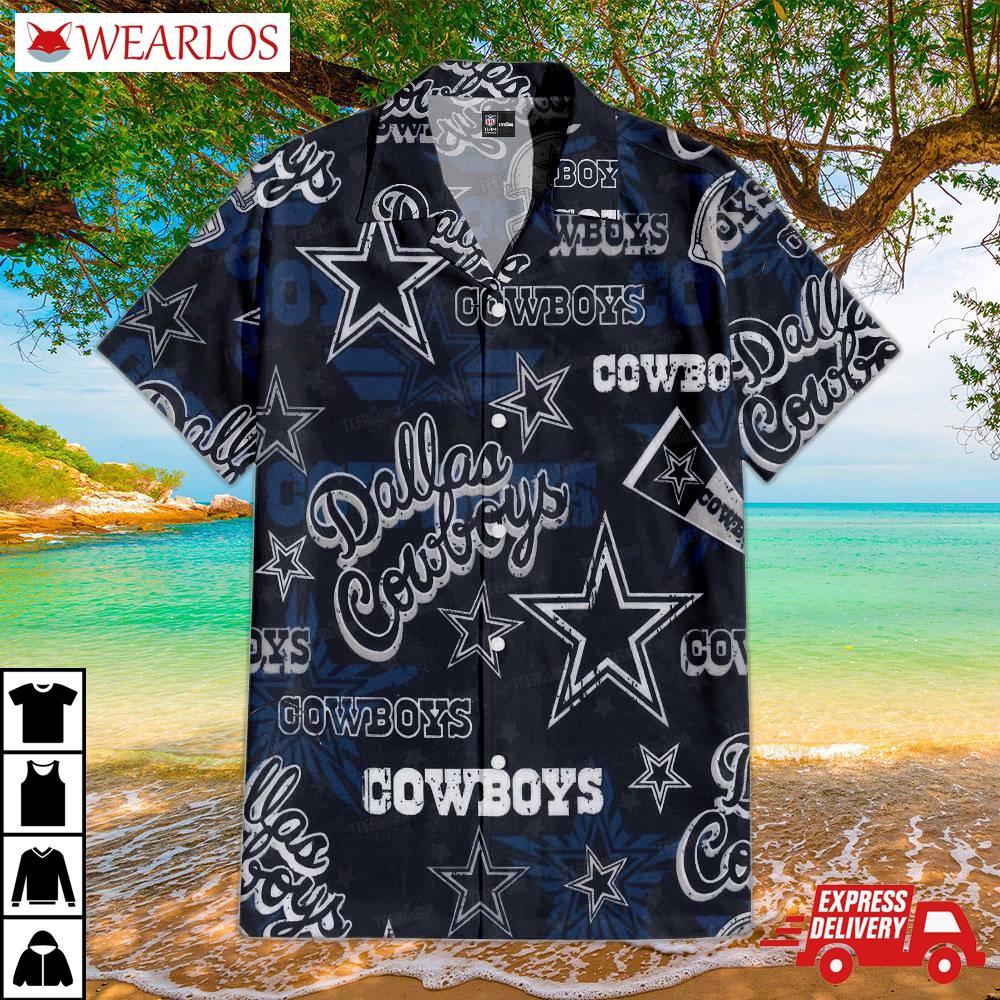 Dallas Cowboys Lone Star Breeze Hawaiian Shirt