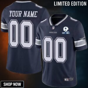 Dallas Cowboys Nfl 2020 Personalized Custom Navy Jersey