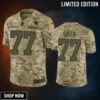 Dallas Cowboys Tyron Smith Jersey Nfl Camo Salute To Service