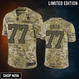 Dallas Cowboys Tyron Smith Jersey Nfl Camo Salute To Service