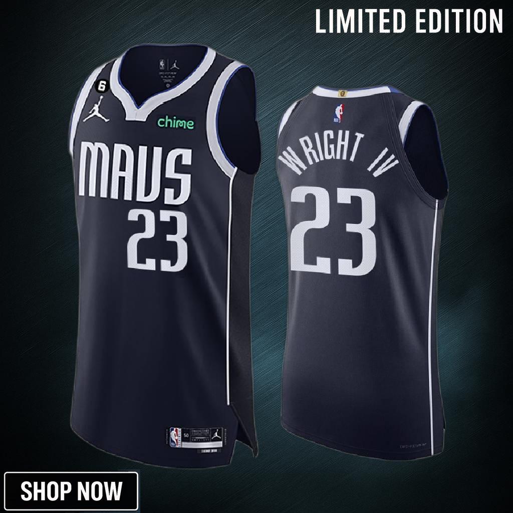 Dallas Mavericks 23 Mckinley Wright Iv Navy Men Jersey -23 Statement Edition