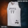 Dallas Mavericks Nike City Edition Swingman Jersey - Black Luka Doncic Youth