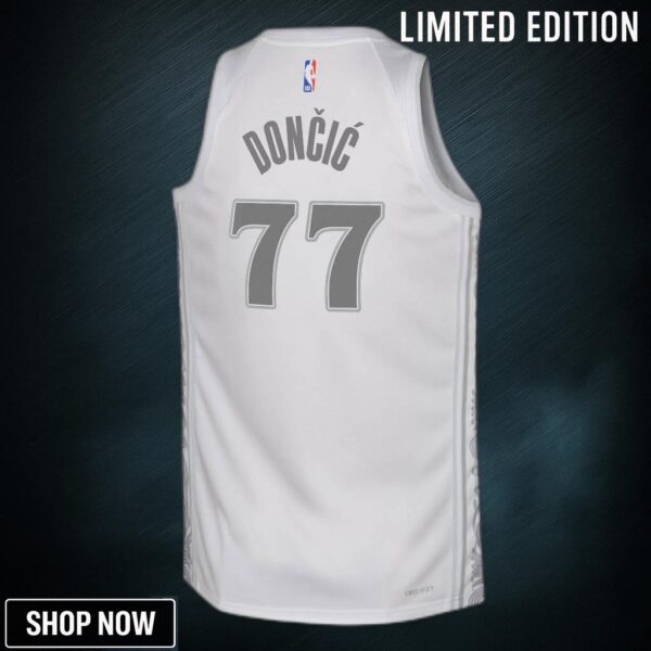Dallas Mavericks Nike City Edition Swingman Jersey - Black Luka Doncic Youth