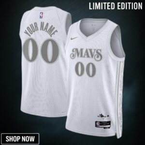 Dallas Mavericks Nike City Edition Swingman Jersey - Custom Unisex