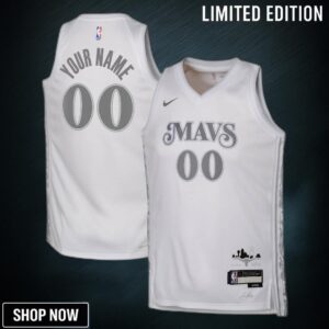 Dallas Mavericks Nike City Edition Swingman Jersey - Custom Youth