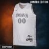 Dallas Mavericks Nike City Edition Swingman Jersey - Custom Youth