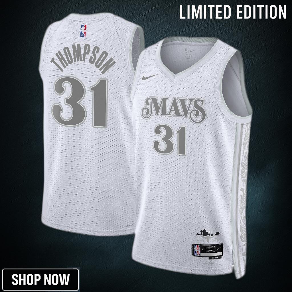 Dallas Mavericks Nike City Edition Swingman Jersey - White Klay Thompson Unisex