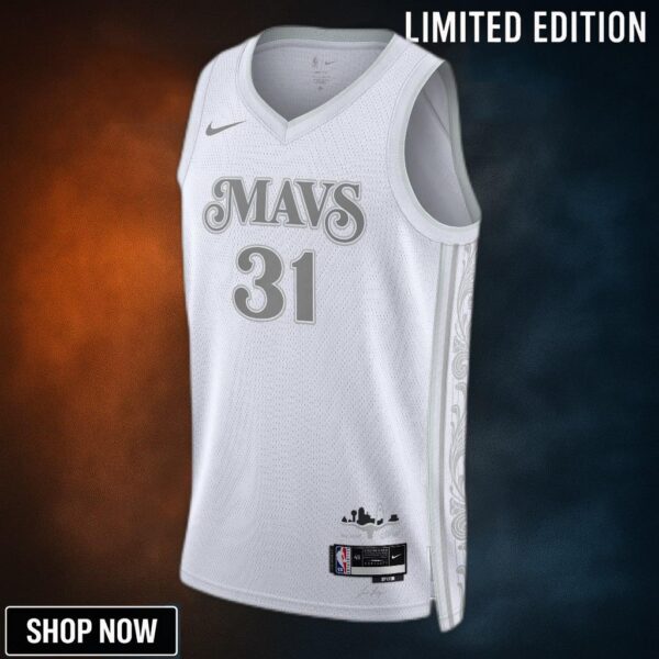 Dallas Mavericks Nike City Edition Swingman Jersey - White Klay Thompson Unisex