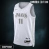 Dallas Mavericks Nike City Edition Swingman Jersey - White Kyrie Irving Unisex