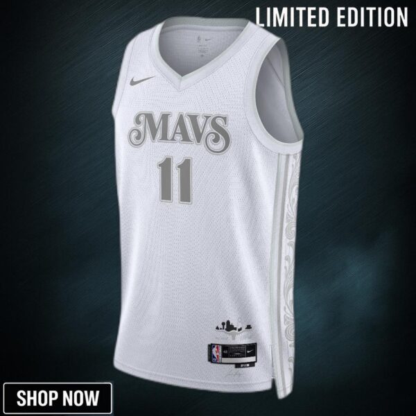 Dallas Mavericks Nike City Edition Swingman Jersey - White Kyrie Irving Unisex