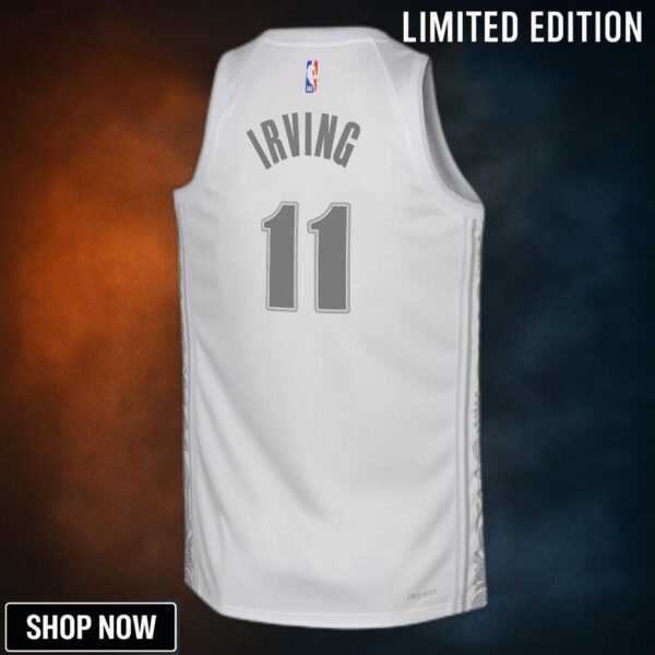 Dallas Mavericks Nike City Edition Swingman Jersey - White Kyrie Irving Youth