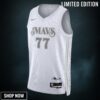Dallas Mavericks Nike City Edition Swingman Jersey - White Luka Doncic Unisex