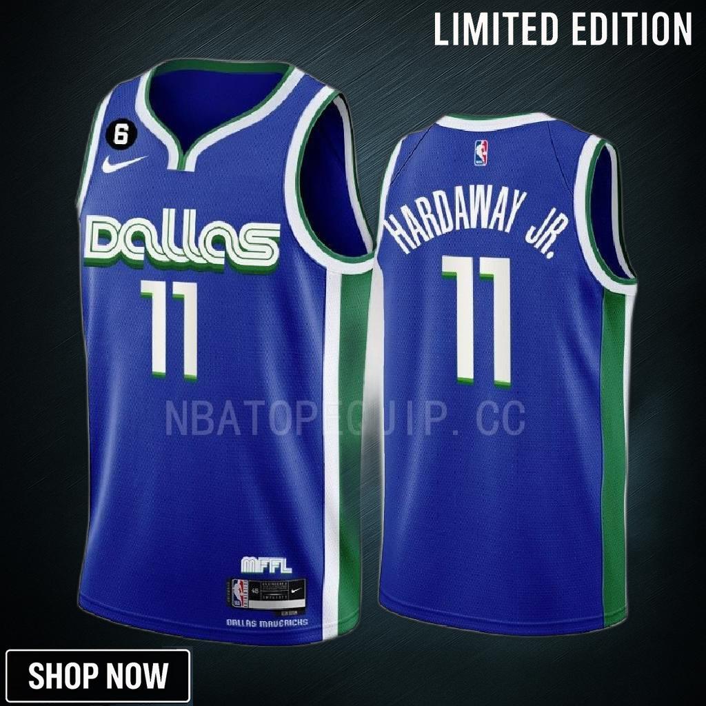 Dallas Mavericks Tim Hardaway Jr. 11 -23 City Edition Blue Men Jersey Swingman
