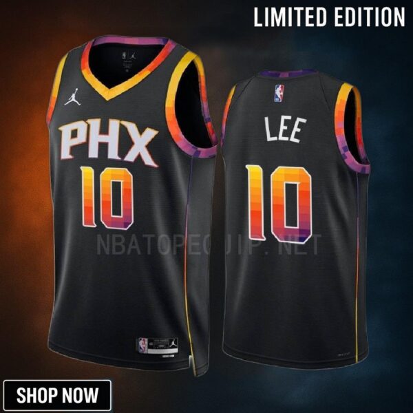 Damion Lee 10 -23 Phoenix Suns Black Statement Edition Jersey