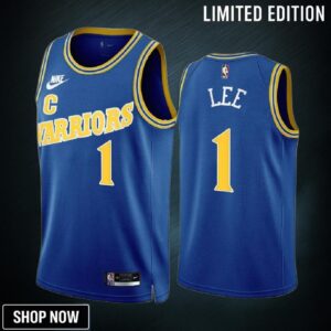 Damion Lee -23 Golden State Warriors Royal 1 Classic Edition Jersey - Men