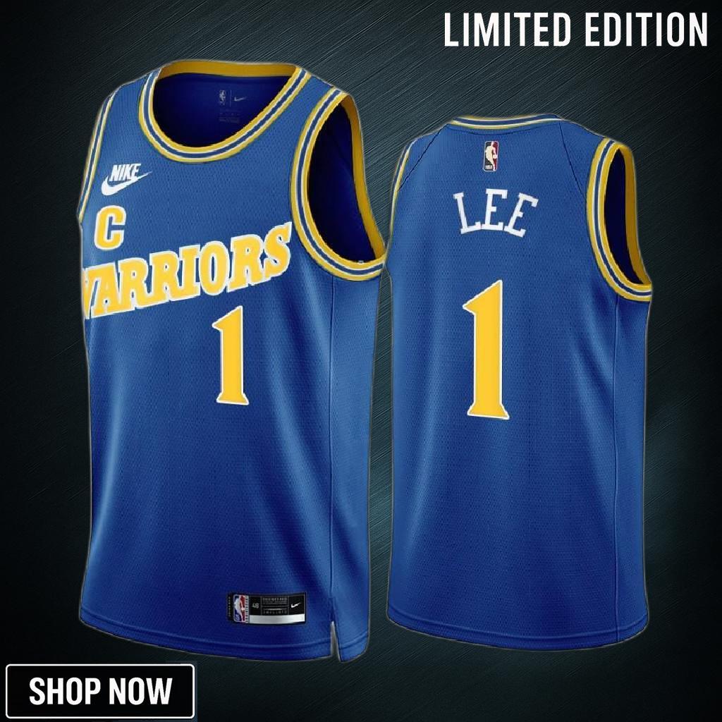 Damion Lee -23 Golden State Warriors Royal 1 Classic Edition Jersey - Men