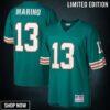 Dan Marino Miami Dolphins Mitchell And Ness 1984 Legacy Replica Jersey Aqua Nfl