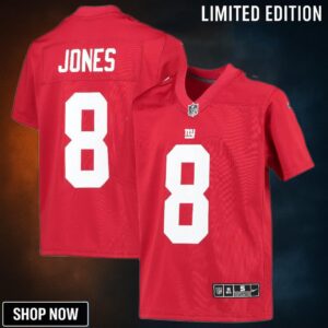 Daniel Jones New York Giants Inverted Team Game Jersey - Red Nfl
