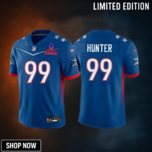 Danielle Hunter 99 Vikings Pro Bowl Patch Men Jersey - Blue