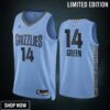 Danny Green 14 -23 Memphis Grizzlies Blue Statement Edition Jersey Swingman