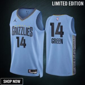 Danny Green 14 -23 Memphis Grizzlies Blue Statement Edition Jersey Swingman