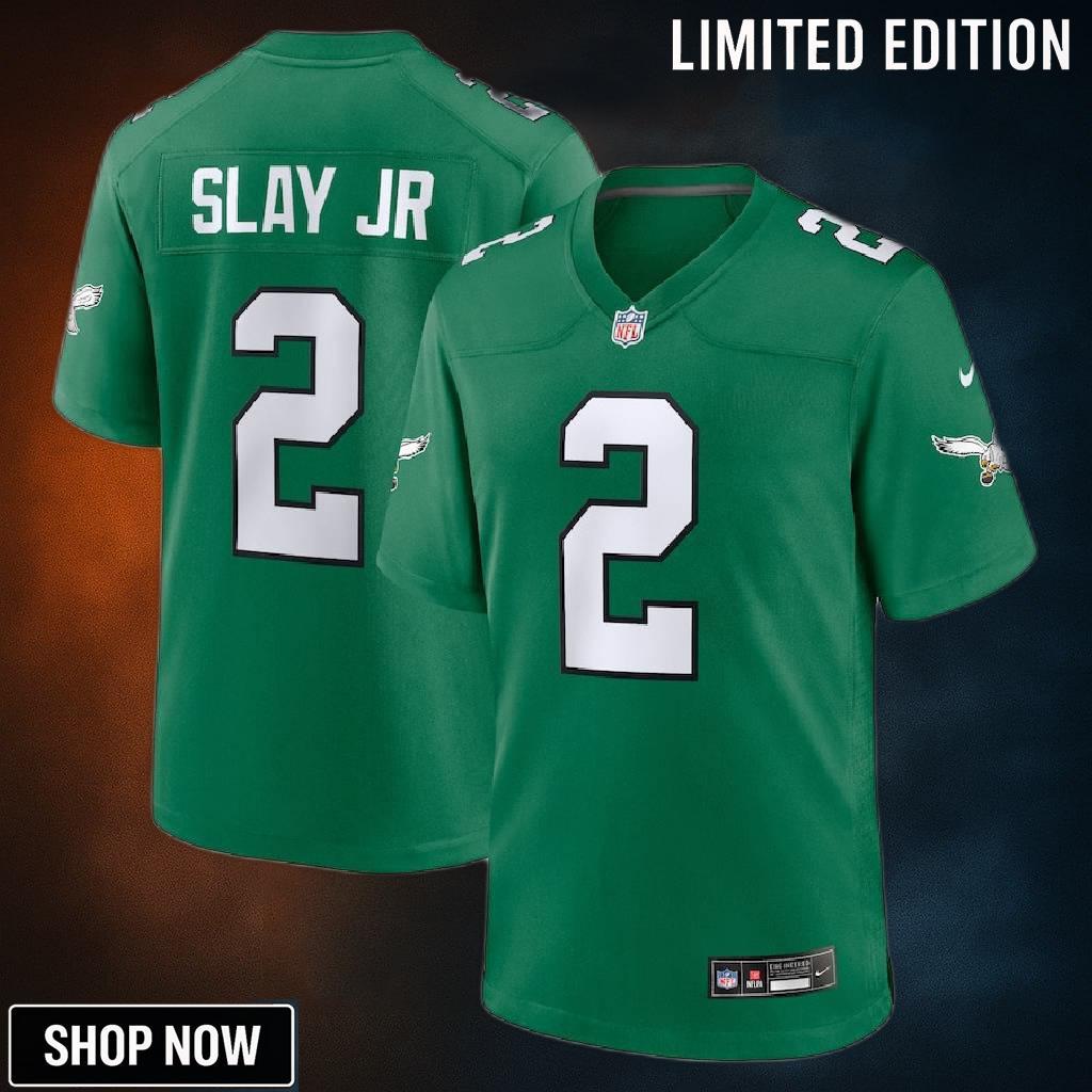 Darius Slay Jr. 2 Philadelphia Eagles Alternate Game Men Jersey - Kelly Green