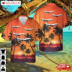 Dassault Falcon 8x Hawaiian Shirt