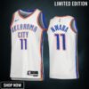 David Nwaba 11 Oklahoma City Thunder White Men Jersey -23 Association Edition Swingman