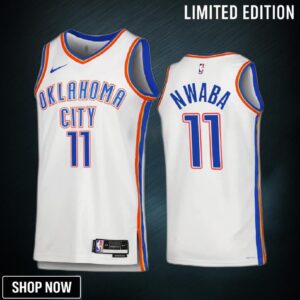 David Nwaba 11 Oklahoma City Thunder White Men Jersey -23 Association Edition Swingman