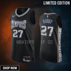 David Roddy 27 Memphis Grizzlies -23 City Edition Jersey Black