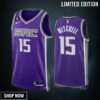 Davion Mitchell 15 Sacramento Kings Purple Icon Edition -23 Unisex Jersey Swingman