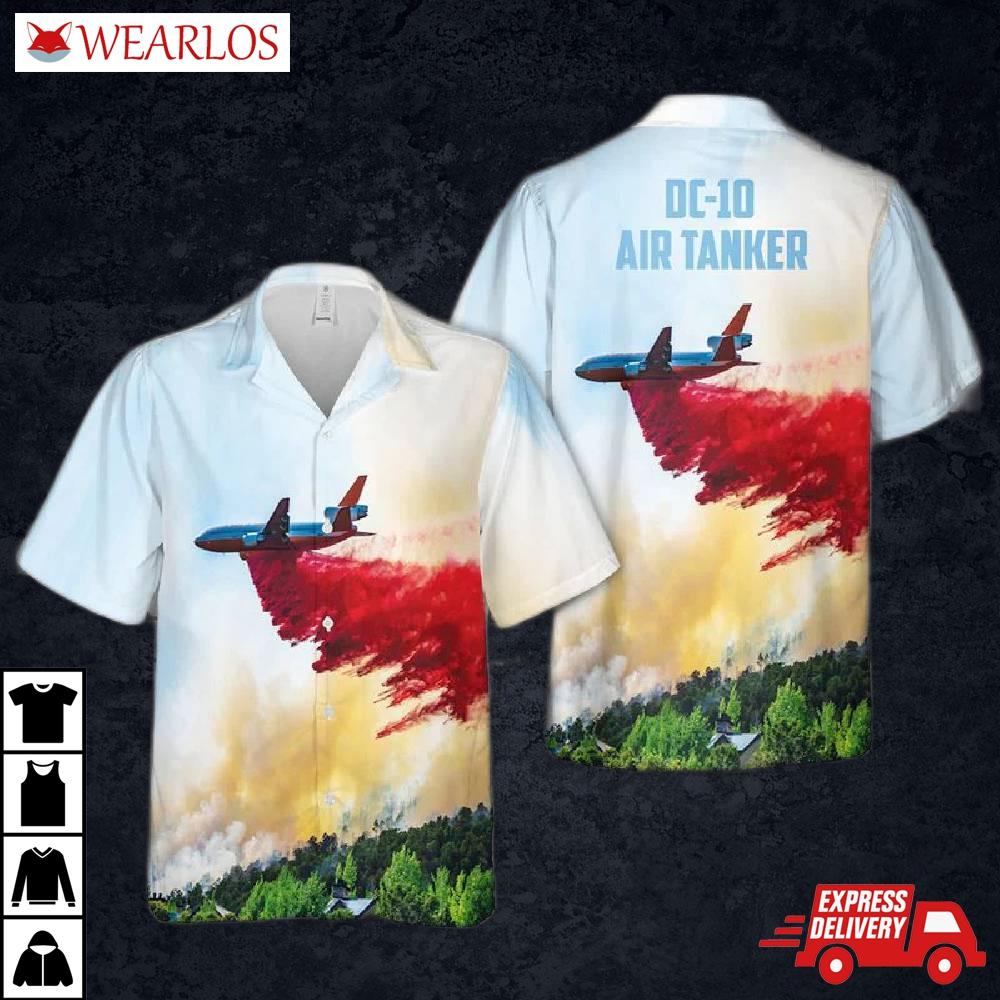 Dc-10 Air Tanker Wildfires In Southern California Hawaiian Shirt