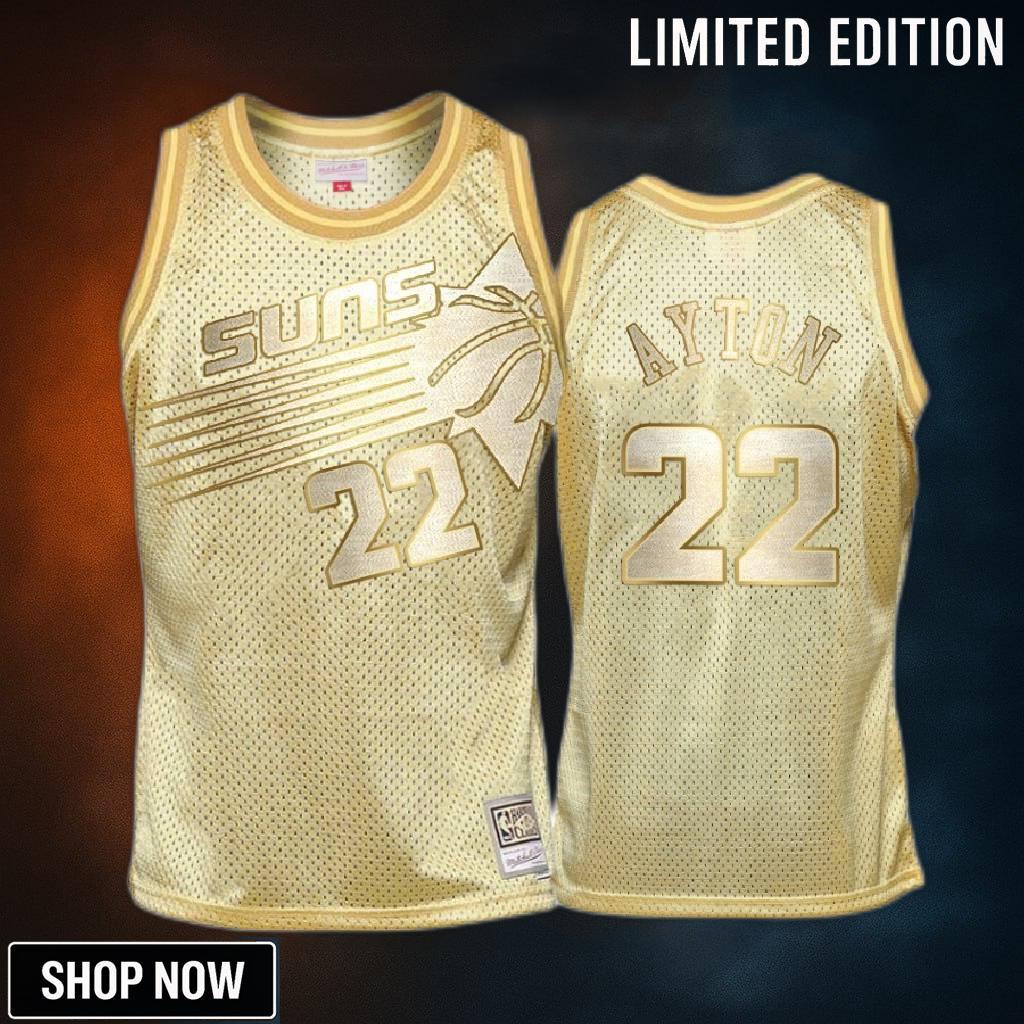 Deandre Ayton 22 Phoenix Suns Golden Hwc Limited Jersey