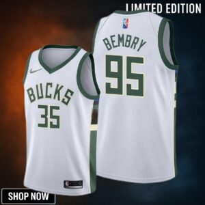 Deandre' Bembry Milwaukee Bucks Association Edition Jersey - White Men