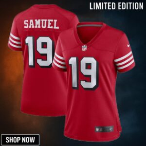 Deebo Samuel 19 San Francisco 49ers Women's Alternate Team Game Jersey - Scarlet