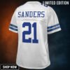 Deion Sanders Dallas Cowboys Nfl Pro Line Womens Retired Player Jersey - White