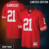 Deion Sanders San Francisco 49ers Mitchell & Ness Legacy Replica Jersey - Scarlet Nfl