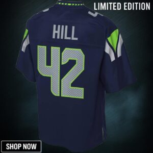 Delano Hill Seattle Seahawks Nfl Pro Line Team Color Player Jersey - College Navy