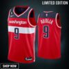 Deni Avdija 9 Washington Wizards -23 Icon Edition Red Men Jersey
