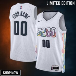 Denver Nuggets Nike City Edition Swingman Jersey - Custom Unisex