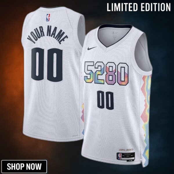 Denver Nuggets Nike City Edition Swingman Jersey - Custom Unisex
