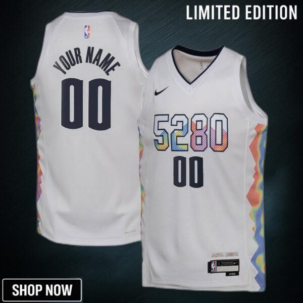 Denver Nuggets Nike City Edition Swingman Jersey - Custom Youth