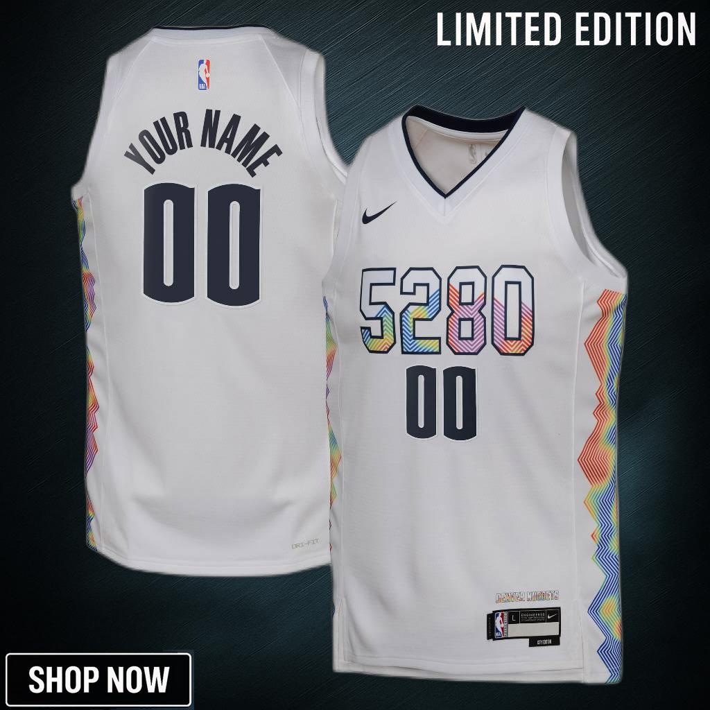 Denver Nuggets Nike City Edition Swingman Jersey - Custom Youth