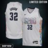 Denver Nuggets Nike City Edition Swingman Jersey - White Aaron Gordon Youth