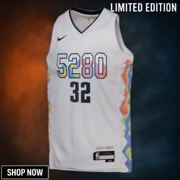 Denver Nuggets Nike City Edition Swingman Jersey - White Aaron Gordon Youth