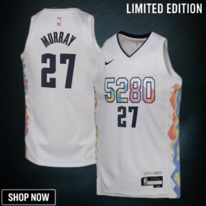 Denver Nuggets Nike City Edition Swingman Jersey - White Jamal Murray Youth