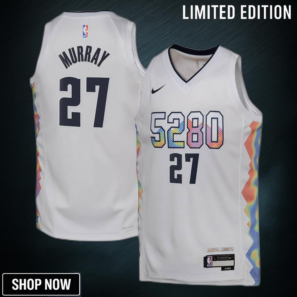 Denver Nuggets Nike City Edition Swingman Jersey - White Jamal Murray Youth